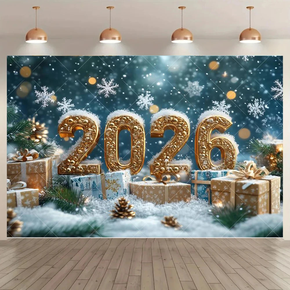 Fundo decorativo de Ano Novo 2026